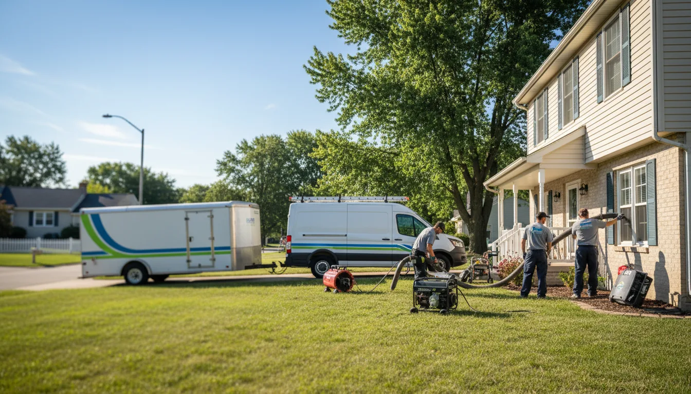 Flooded Basement Restoration And Cleanup With Repair in Morral, OH near me